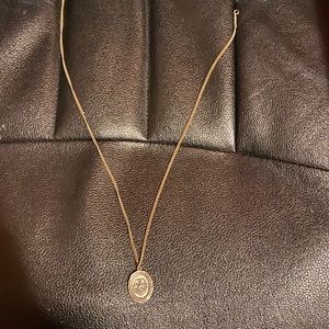 Mens silver pendant necklace